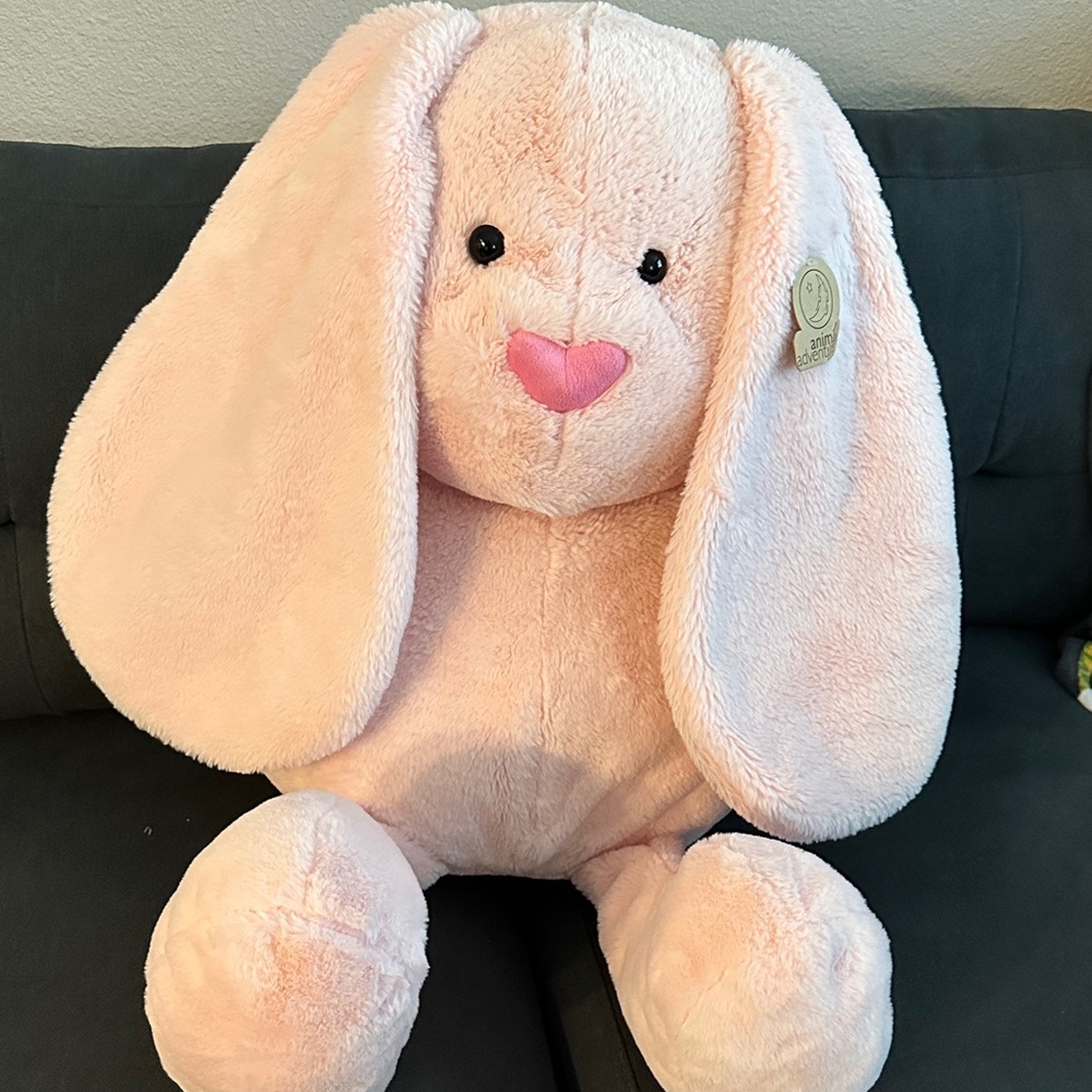 Cuddly Pink Bunny Stuffed Animal